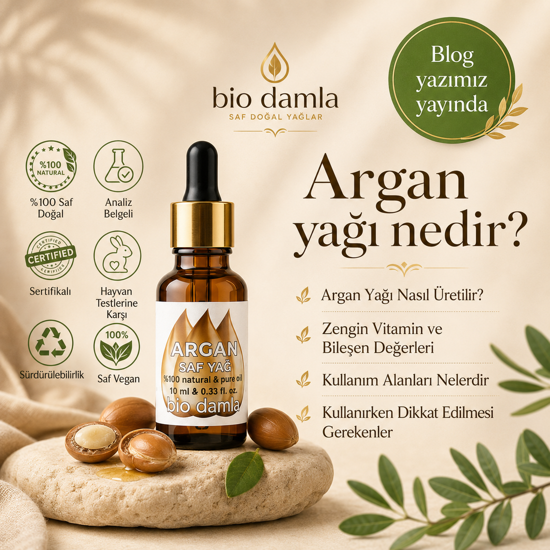 Sıvı Altın Mucizesi: Argan Yağının Faydaları ve Kullanım Alanları