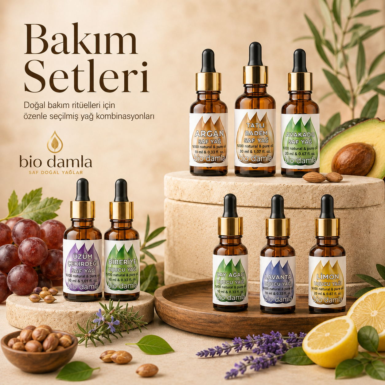 Bitkisel Yağ Bakım Setleri