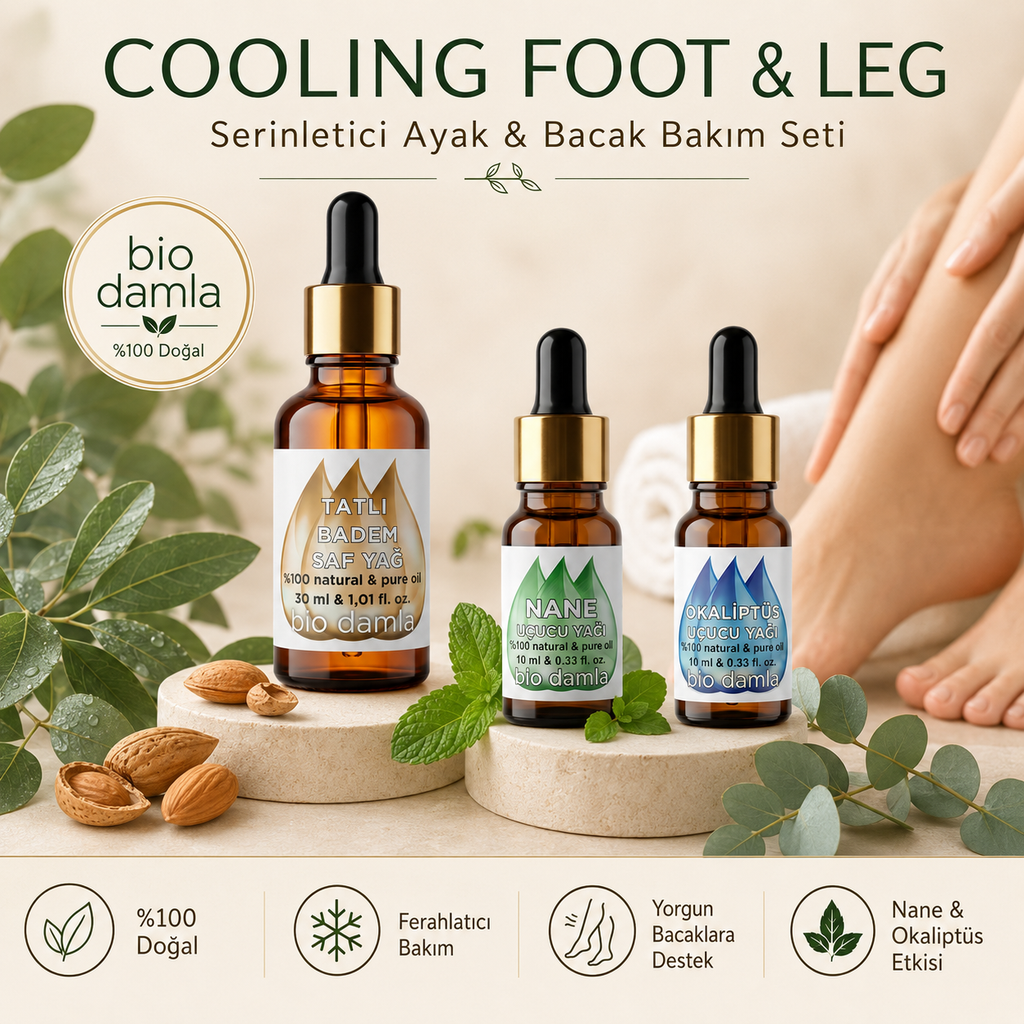 Cooling Foot & Leg Care Set | Biodamla "🚀 Fast Shipping"