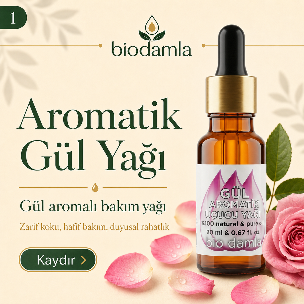 Aromatik Gül Yağı | Biodamla  "🚀 Hızlı Kargo"