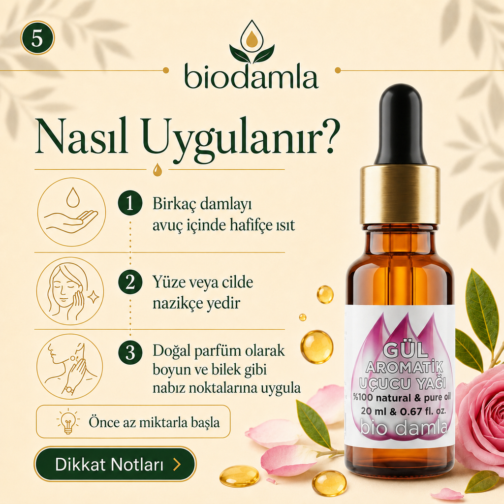Aromatik Gül Yağı | Biodamla  "🚀 Hızlı Kargo"