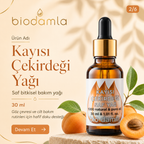 Kayısı Çekirdeği Yağı – Soğuk Sıkım %100 Saf Bitkisel Yağ | Biodamla  "🚀 Hızlı Kargo"