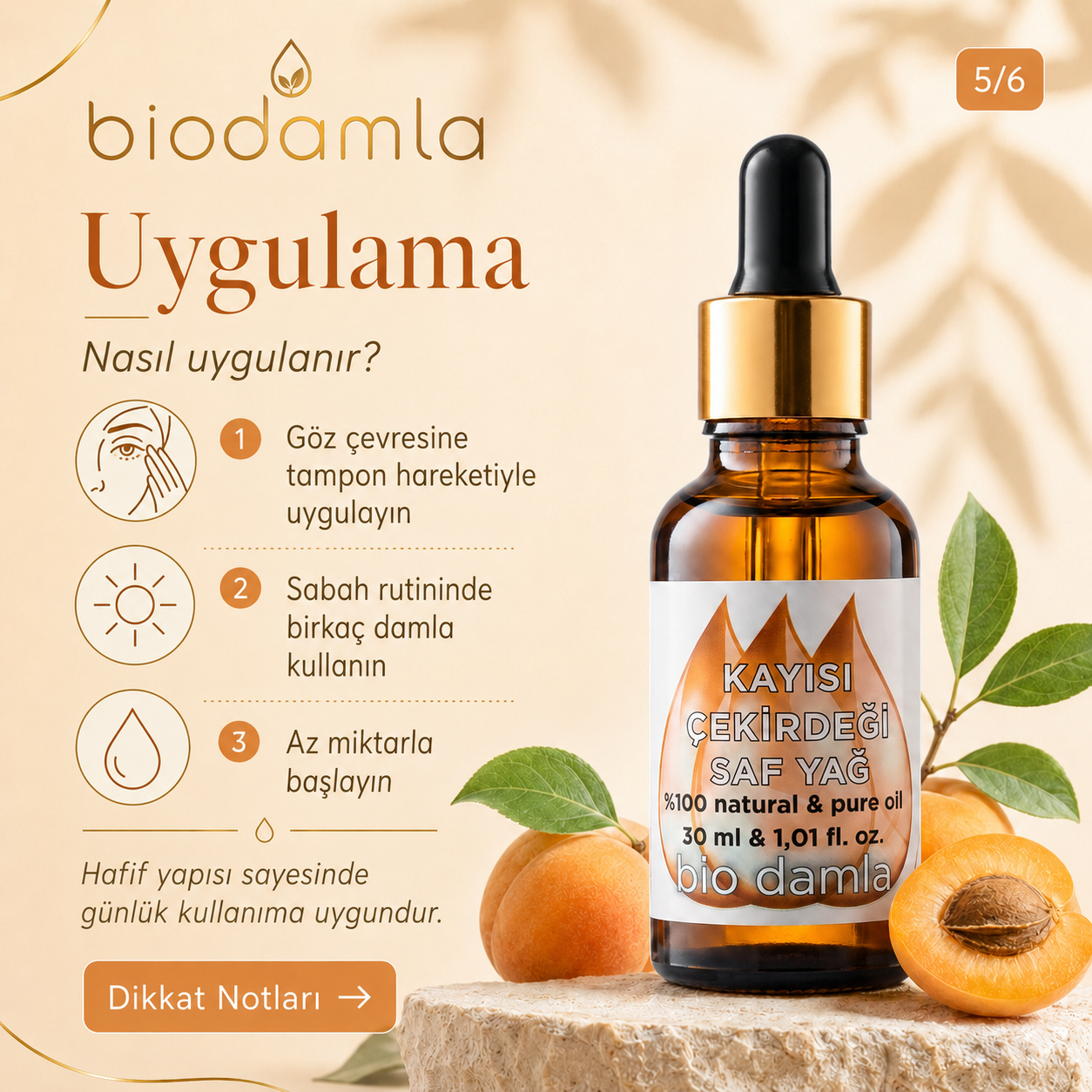 Kayısı Çekirdeği Yağı – Soğuk Sıkım %100 Saf Bitkisel Yağ | Biodamla  "🚀 Hızlı Kargo"