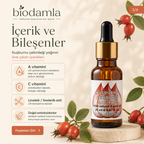 Kuşburnu Çekirdeği Yağı – Soğuk Sıkım %100 Saf Bitkisel Yağ | Biodamla  "🚀 Hızlı Kargo"