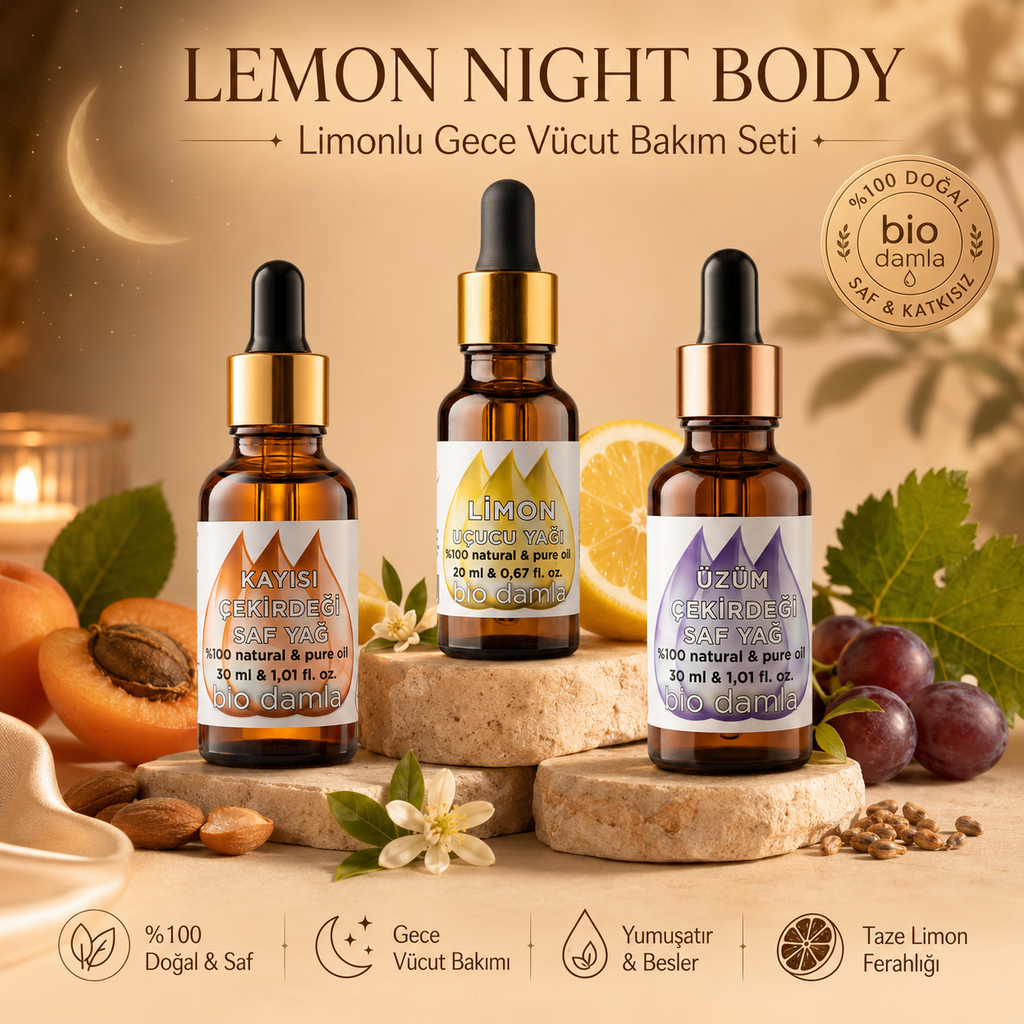 Lemon Night Body Night Body Care Set | Biodamla "🚀 Fast Shipping"