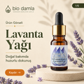 Lavanta Yağı – %100 Saf Esansiyel Yağ | Biodamla  "🚀 Hızlı Kargo"