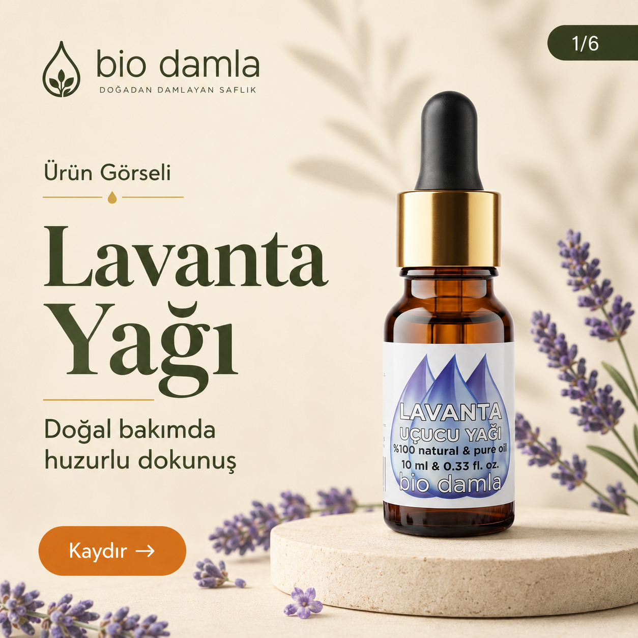 Lavanta Yağı – %100 Saf Esansiyel Yağ | Biodamla  "🚀 Hızlı Kargo"