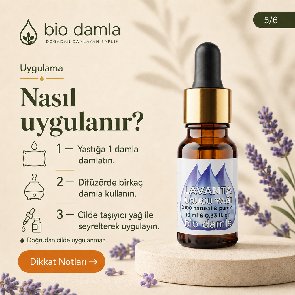 Lavanta Yağı – %100 Saf Esansiyel Yağ | Biodamla  "🚀 Hızlı Kargo"