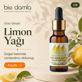 Limon Yağı – %100 Saf Esansiyel Yağ | Biodamla  "🚀 Hızlı Kargo"