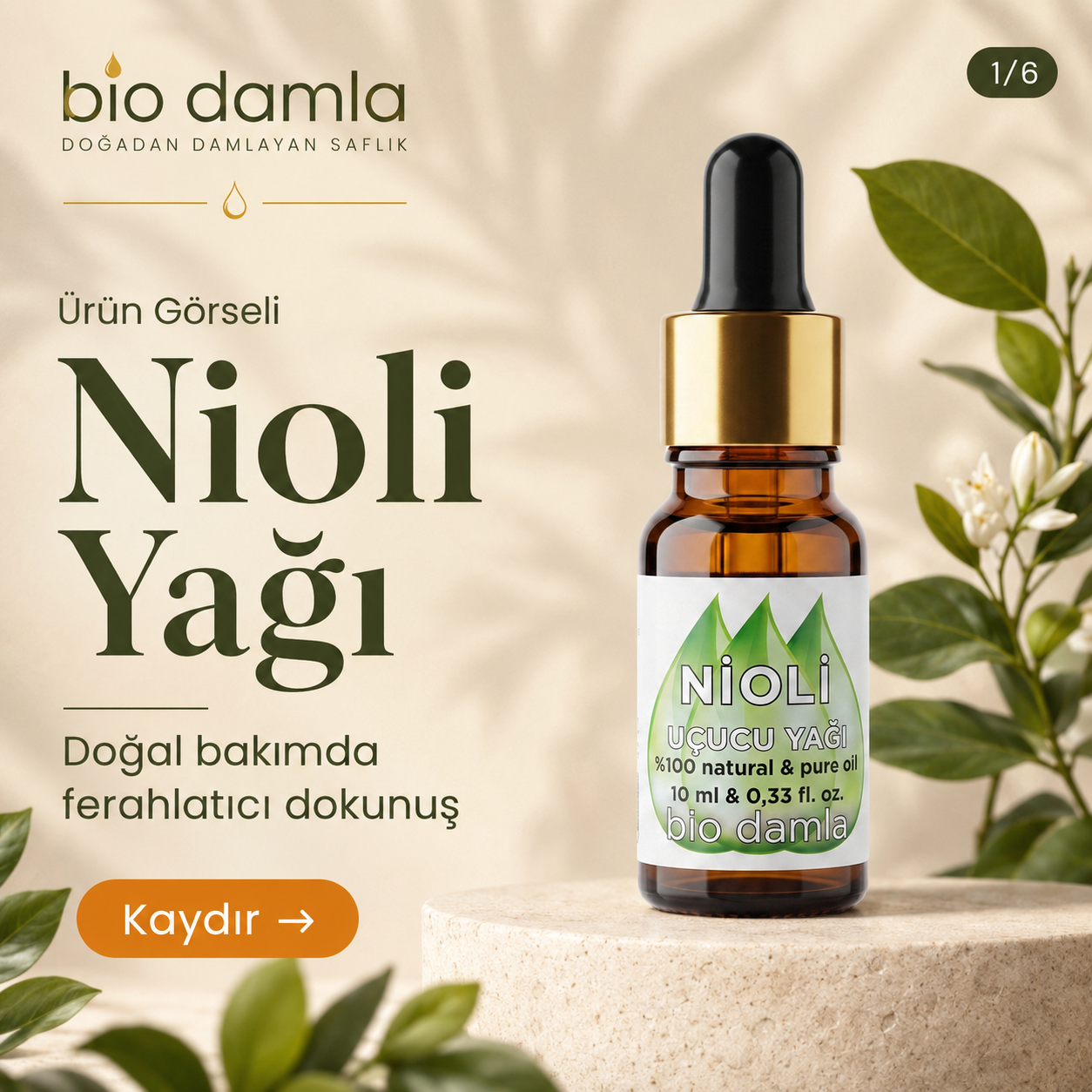 Nioli (Niaouli) Yağı – %100 Saf Esansiyel Yağ | Biodamla  "🚀 Hızlı Kargo"