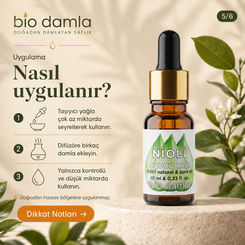 Nioli (Niaouli) Yağı – %100 Saf Esansiyel Yağ | Biodamla  "🚀 Hızlı Kargo"