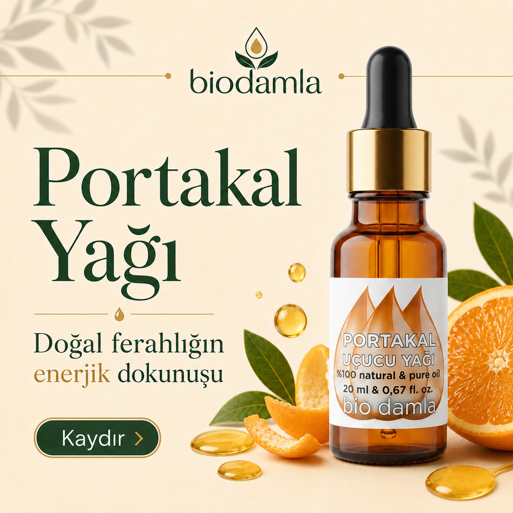 Portakal Yağı – %100 Saf Esansiyel Yağ | Biodamla  "🚀 Hızlı Kargo"