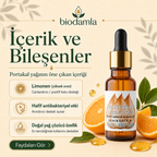 Portakal Yağı – %100 Saf Esansiyel Yağ | Biodamla  "🚀 Hızlı Kargo"