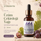 Üzüm Çekirdeği Yağı – Soğuk Sıkım %100 Saf Bitkisel Yağ | Biodamla  "🚀 Hızlı Kargo"